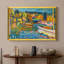 Étude pour un paysage d'automne avec des bateaux, 1908 - Wassily Kandinsky - Toile encadrée sur mesure-1206782882-1206782901-1206782904