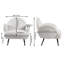Accent Sherpa Chair Comfy Modern Living Room Chair Fabric Mid Century Bedroom Chair With Legs Arm Chair For Reading Bedroom Single (Set Of 2)-1563488890-1563488892