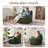 Modern Compression 39"W Oversized Corduroy Bean Bag Chair Filled with Memory Sponge-1320730027