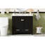Meuble-lavabo de 36 po avec lavabo en céramique, portes à fermeture douce, tablettes de rangement doubles et tiroir divisé - Armoire de salle de bain moderne avec beaucoup de rangement-1070020661
