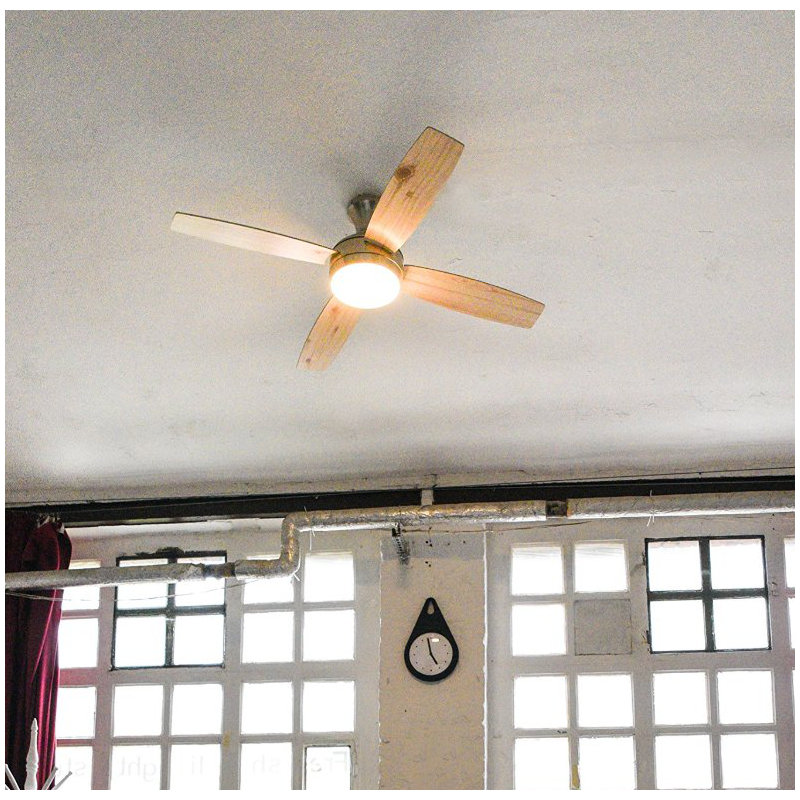132cm Ceiling Fan with Light Kit, Gold