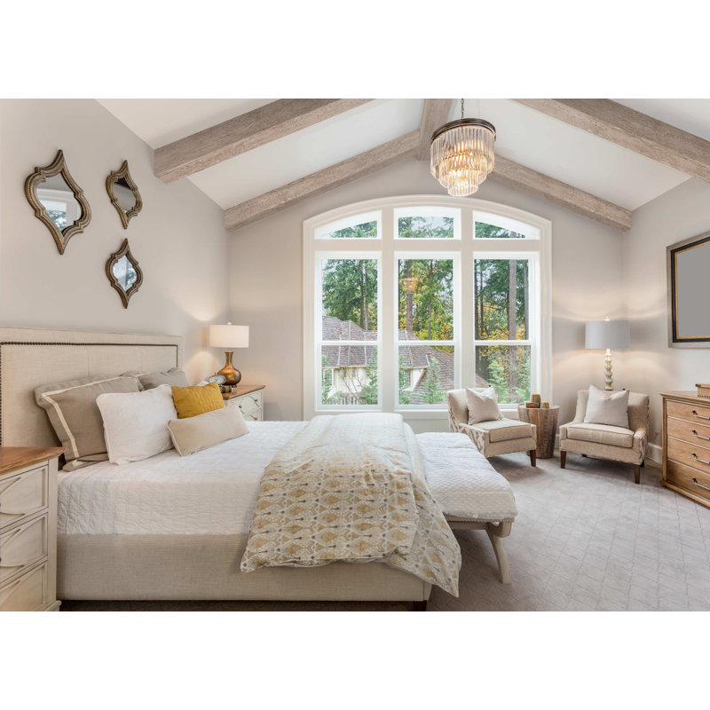 Poutre de plafond River Wood, Gris havre, H 8 po x l 120 po x P 8 po