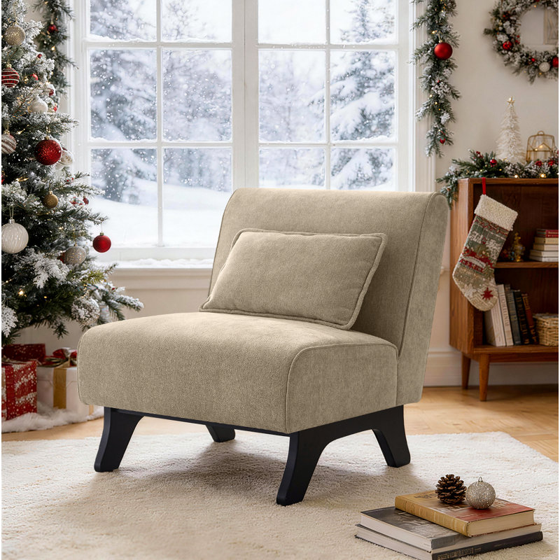 Upholstered Accent Chair, Brown
