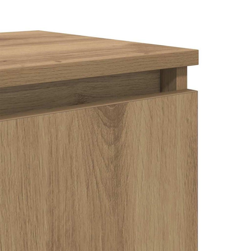 Bedside Cabinet 40 X 30 X 50 Cm Engineered Wood, Artisan Oak