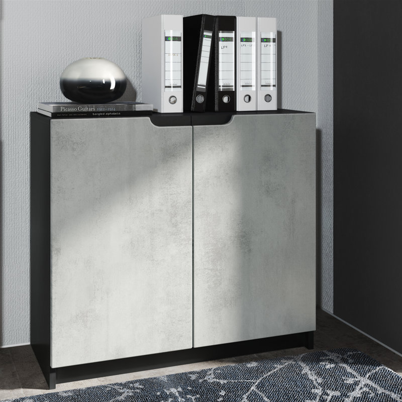 Mazeppa 82cm W Chest of Drawers, Concrete Oxide Optics