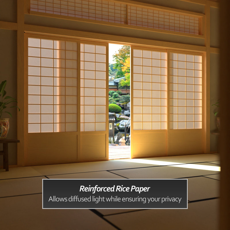 Portes coulissantes Shoji - Zen, Naturel