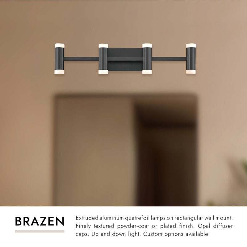Brazen 4 - Light Bath Bar, Black