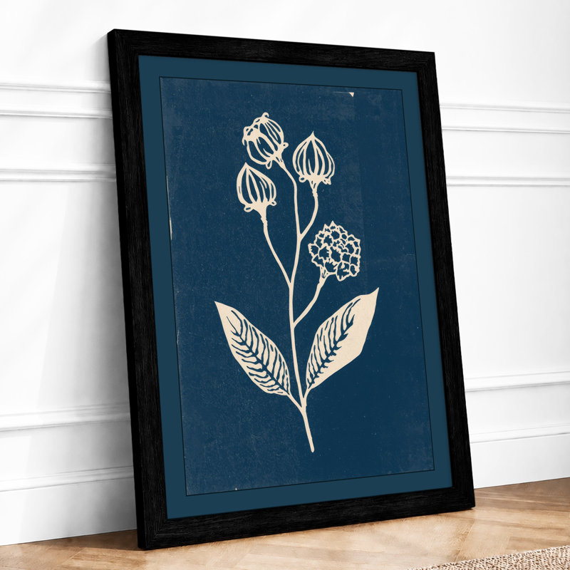 Study In White Botanical - Print, A1 - 84.1 x 59.4 cm, Black