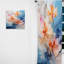 Brise chuchotante Dunleavy beige et bleu - Rideau moderne - Velours obscurcissant - 1 panneau-1229351836