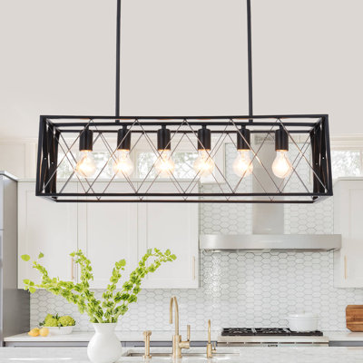 Edgerin 6 - Light Matte Black Lantern Pendant