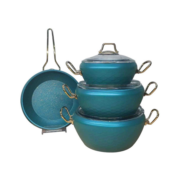 OMS -4 Piece Non-Stick Aluminium Cookware Set