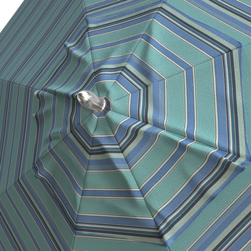Parasol de marché 7 pi 6 po Dotsero, Sunbrella® Dolce à rayures oasis