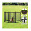 Parc pour chien robuste, clôture pliable à 8 panneaux pour petits chiens-110833157-110833159