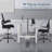 Black Ergonomic Drafting Chair - Tall Office Chair For Standing Desks, Adjustable Height Mesh Chair With Footrest & Flip-Up Arms (Counter Height)