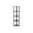 Corner Bookshelf, 4 Tier Etagere Bookcase-1352342058