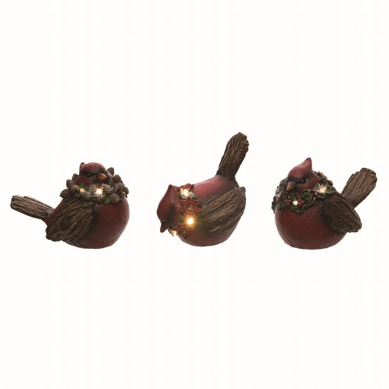  Figurine de Noël en résine rouge