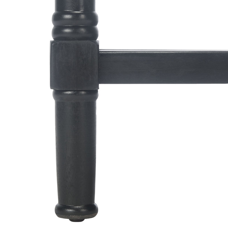 Theresa End Table with Storage, Black