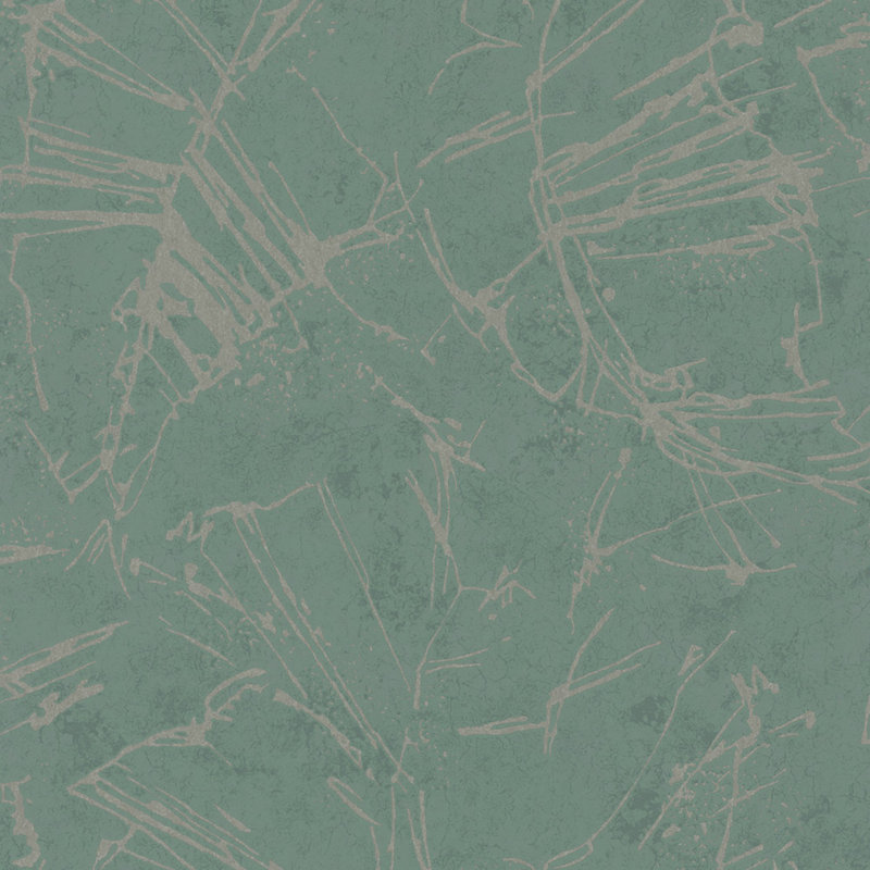Terra Collection Graphic Stone Wallpaper Roll, Green
