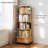 5 Tier Rotating Bookshelf, 360° Display Round Spinning Bookshelf With Wheels For Small Spaces, Ideal For Home And Office-1604230954-1604230957