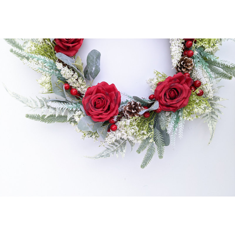 Handcrafted Faux 19'' Wreath