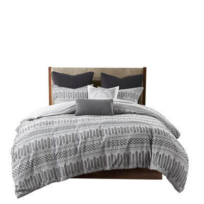 Charming Cotton Duvet Cover For A Comfortable Bedroom Multicolor With Button And Tie Features