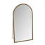 Miroir pleine longueur rétro en fer avec pieds de soutien, pour le salon, la chambre à coucher (doré)