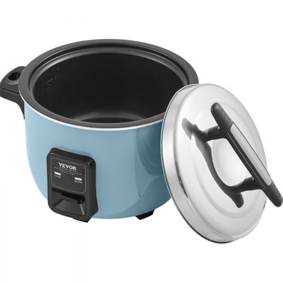 Commercial Rice Cooker, 10.57Qt Cooked Rice, Large Rice Cooker and Warmer with Nonstick Inner Pot