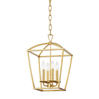 Brodie 4 - Light Metal Lantern Chandelier