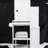 Small Left Bedside Vanity Cabinet With Snug Relaxing Stool, Extraordinarily Massive Touch-Control Sliding Led Mirror, 2 Ac + Power Socket, Hair Dryer Stand, Switchable Lighting, , , Ul Accredited,-443892307