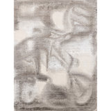 Hand Knotted Abstract Area Rug in Sand/Beige/Gray