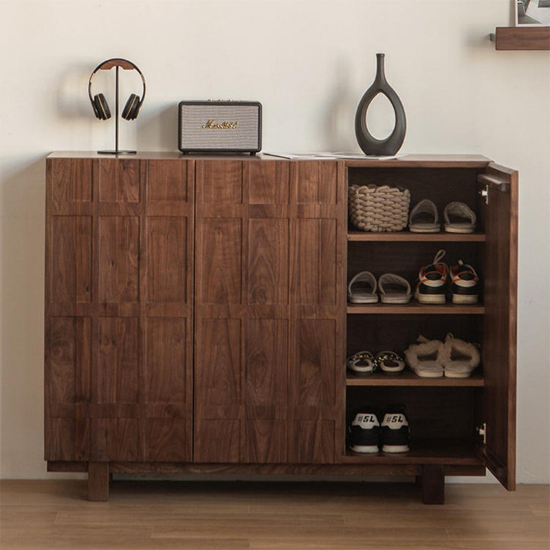 Vintage Three-Door Shoe Storage Cabinet