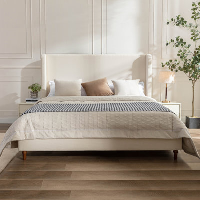 Grand lit tapissier Harper