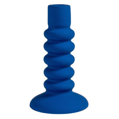 Stoneware Taper Holder, Latex Glaze
