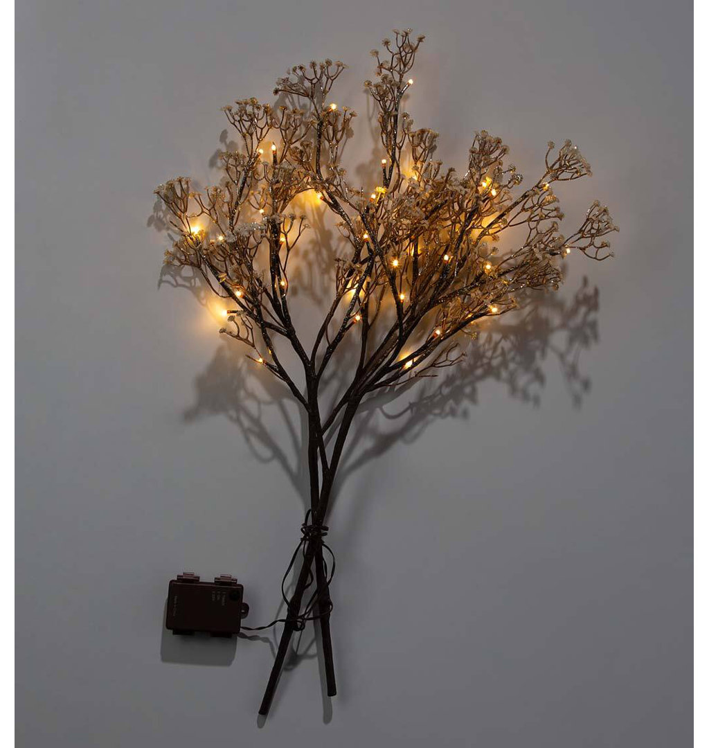 30'' Lighted Trees & Branches (Set of 2) Plow & Hearth