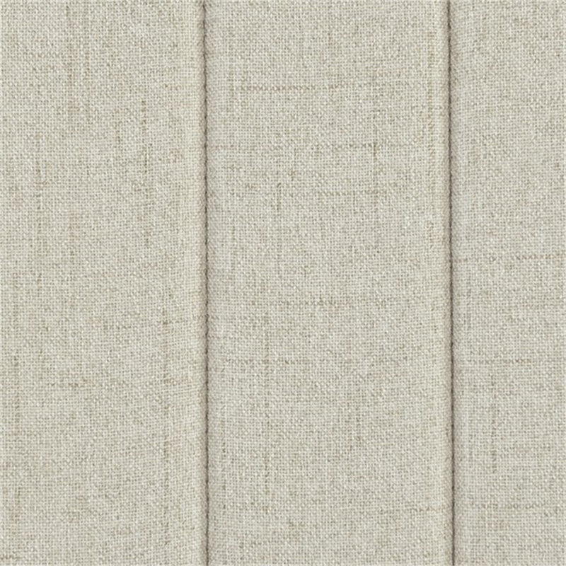 Ensemble de 2 chaises de salle à manger rembourrées à dossier rainuré taupe, Beige