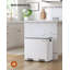 Recycling Bin, Double Trash Can, 2 X 24L, With 2 Compartments, Soft-Close Lids, Pedals, Plastic Inner Buckets And Carry Handles-129913095