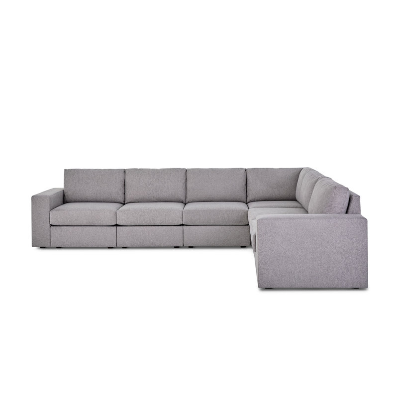 Canapé modulaire 6 places Flex, Pebble Dark Grey