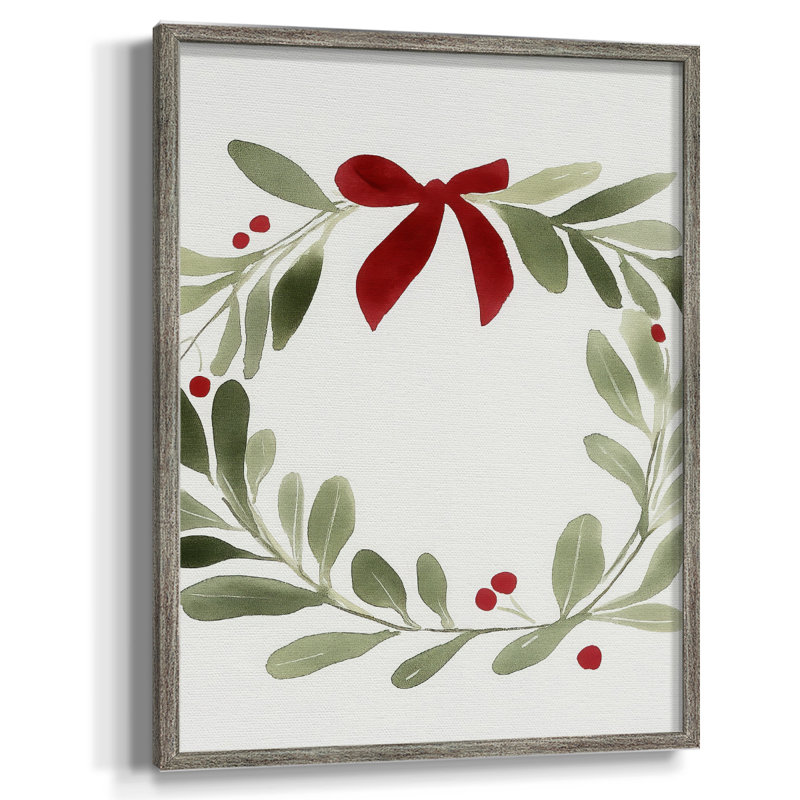 «Christmas Holiday Art» CECXLVII, reproduction d'art encadrée - bois massif, H 30 po x l 24 po