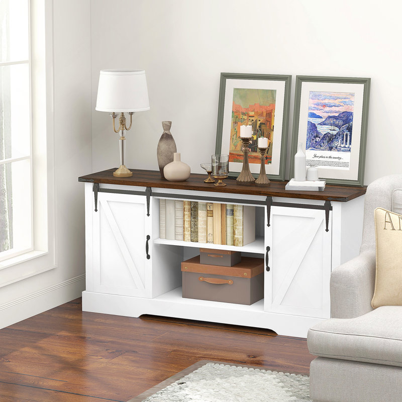 Armoire d'appoint à panneau haute densité durable avec plusieurs espaces de rangement pour une organisation à domicile efficace