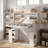 Height-Adjustable Sewing & Craft Table With Memory Presets – Multi-Functional Standing Desk With Storage & LED Task Light