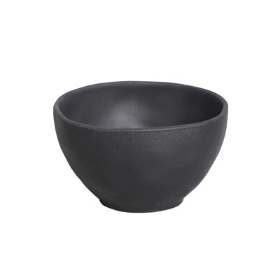 Bol en céramique noir mat 18,9 oz en grès céramique - Va au micro-ondes, au four et au lave-vaisselle, par Porto Brasil