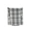 Fauteuil coulissant pivotant rembourré en tissu confortable avec siège amovible et poches de rangement latérales, gris