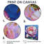 Rose rose vert cactus en fleurs - cactus floral, impression d'art mural-424959804-424959749