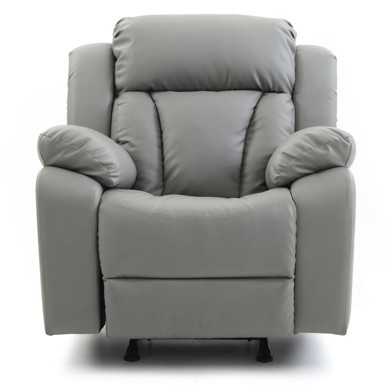 Stylish Gray Rocker Recliner For Cozy Spaces, Gray