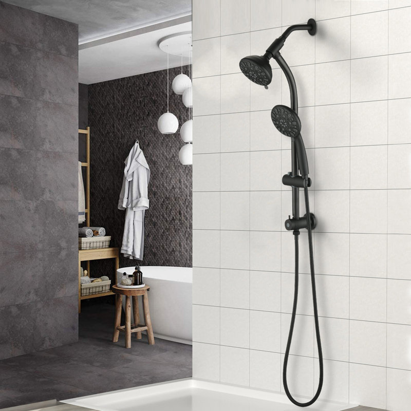 Dual Shower Head 1.8 GPM GPM, Matte Black