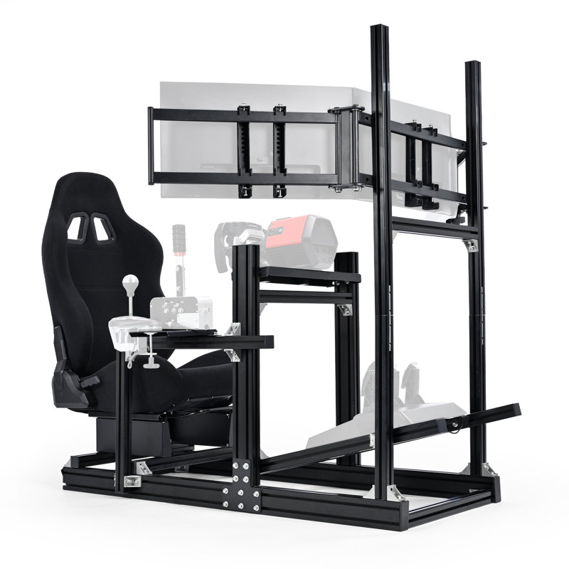 Ivy Bronx Adjustable Backrest-Height and Adjustable Height PC & Racing Game Chair in Black