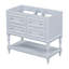 【Évier non inclus, armoire de base seulement】 Armoire de salle de bain 36 po sans lavabo, ensemble de meuble-lavabo autoportant avec 4 tiroirs et portes à fermeture douce, armoire de salle de bain à cadre en bois massif-105502308