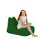 Fauteuil à billes de qualité supérieure, vert uni, 41,3 po x 29,5 po x 41,3 po | 100% polyester, imperméable | Rembourrage 100% en mousse de styromousse, capacité de poids maximale de 440 lb | Parfait pour la détente et le divertissement en plein air-244502171