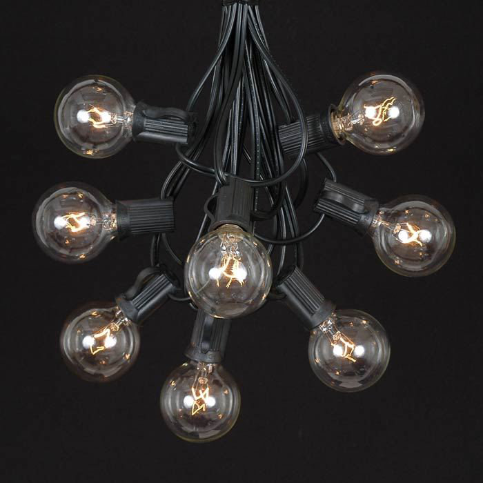 Blanchester Plug-in Globe String Light, 25 Feet, Black