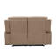 Transitionnel avec base en acier inoxydable et mousse - Revêtement de fibre inclinable beige